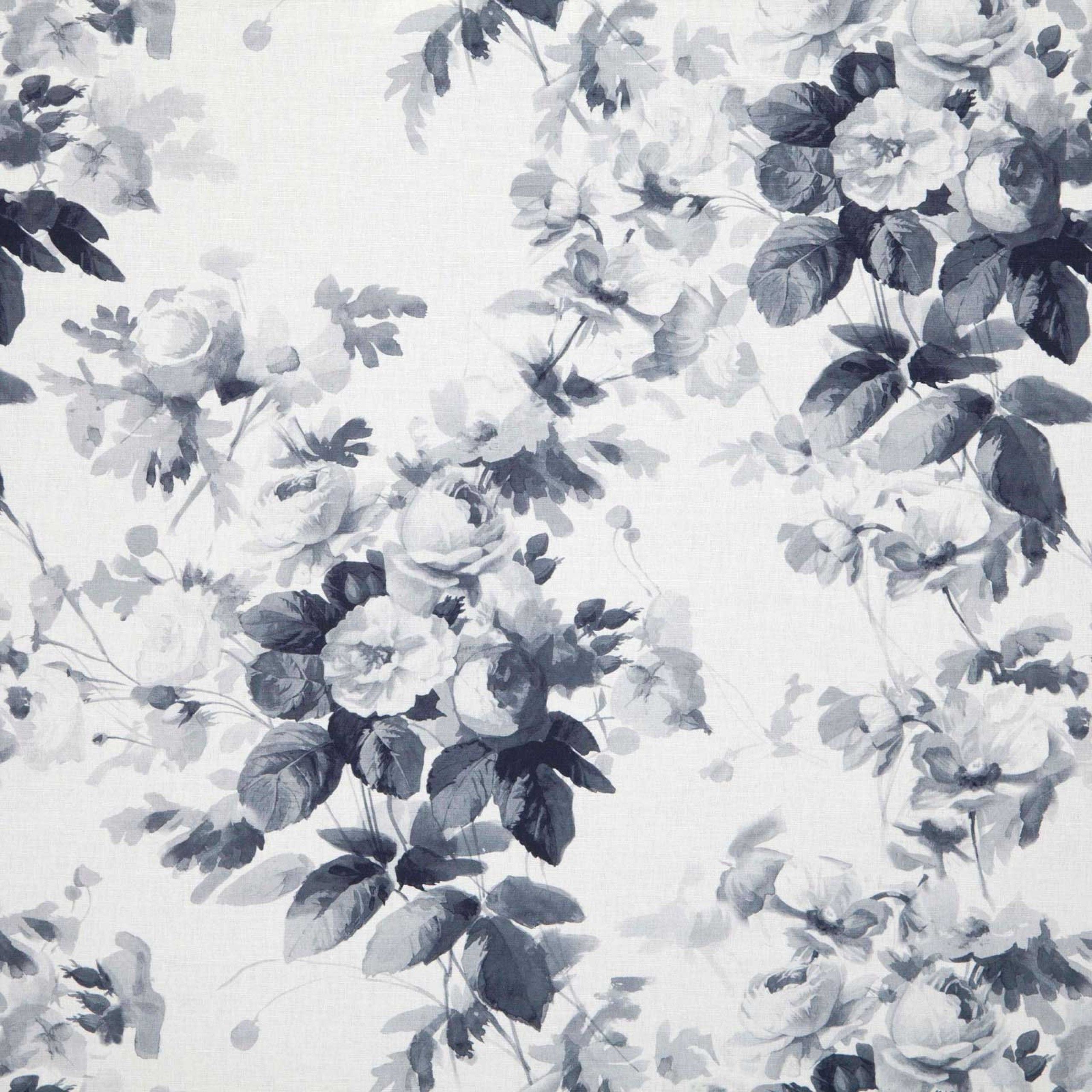 Floral Wallpaper Black And White - HD Wallpaper 