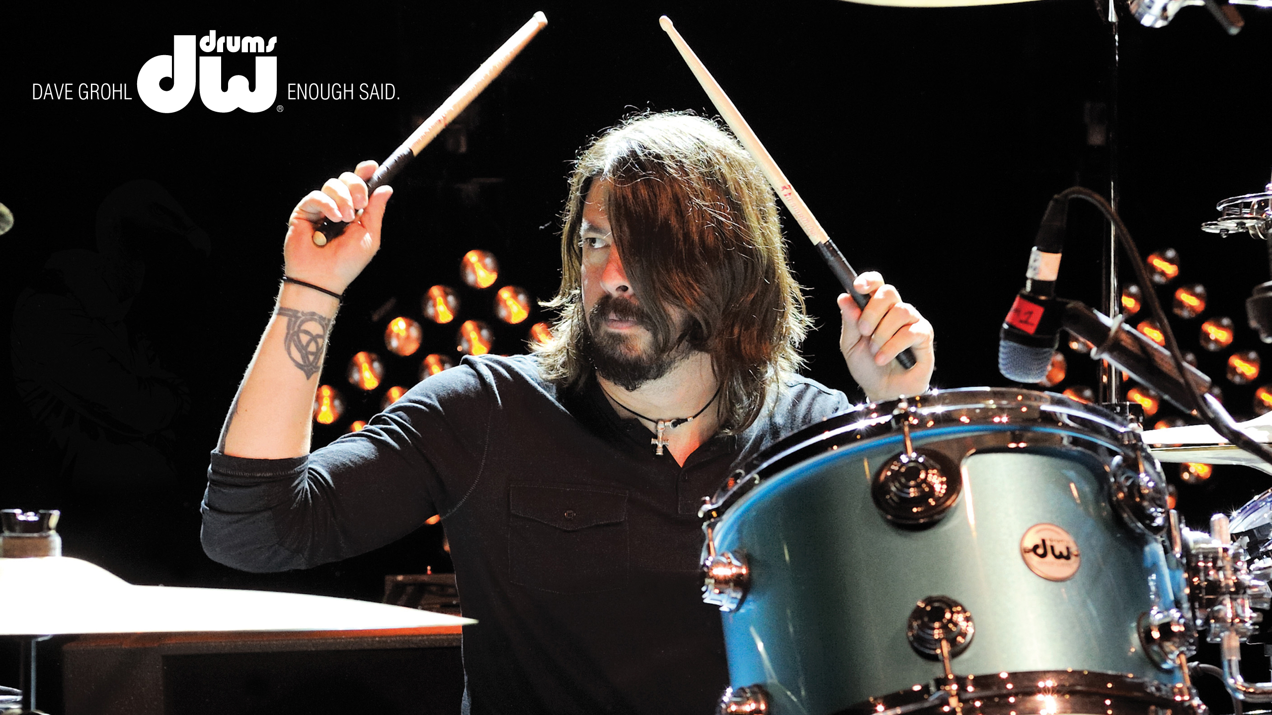 Dave Grohl Drum Stick - HD Wallpaper 