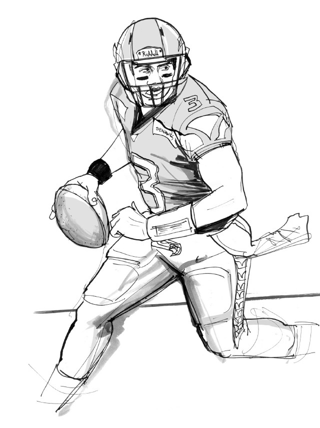 Russell Wilson Wallpaper Iphone Download Russell Wilson - Seattle Seahawks Russell Wilson Coloring Pages - HD Wallpaper 