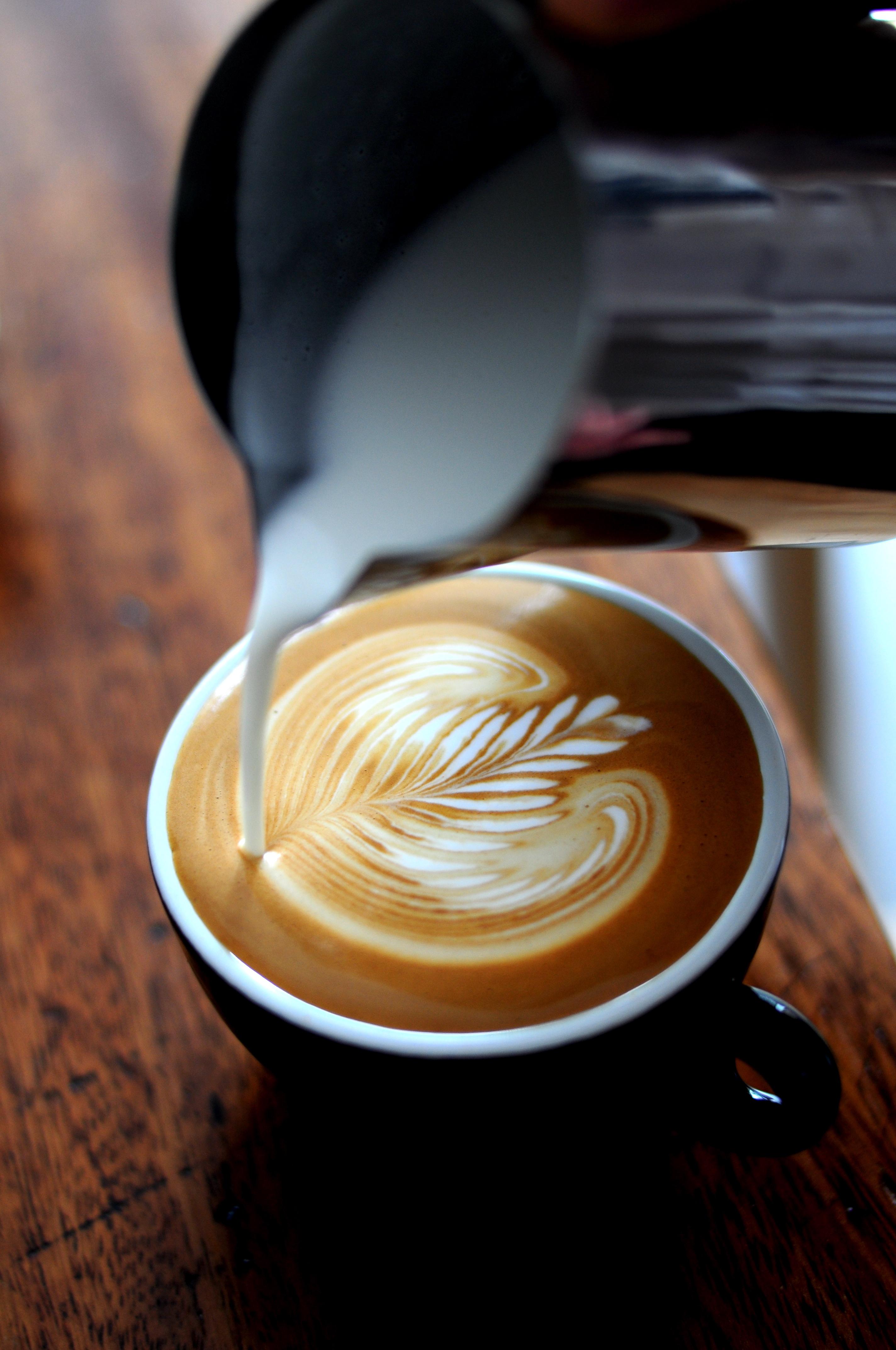 Coffee Cappuccino Espresso Beverage Cup Hot Morning - Coffee Art - HD Wallpaper 