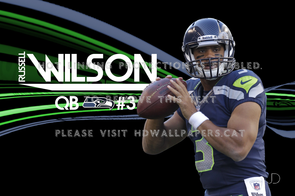 Russell Wilson Quarterback Seahawks Seattle - Sprint Football - HD Wallpaper 