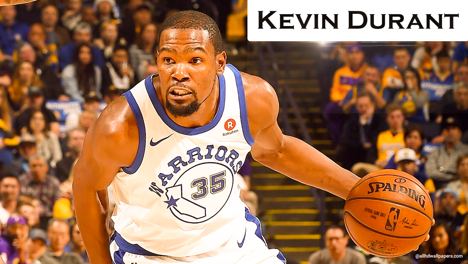 Kevin Durant Wallpaper - Kevin Durant In Action For Golden State Warriors - HD Wallpaper 