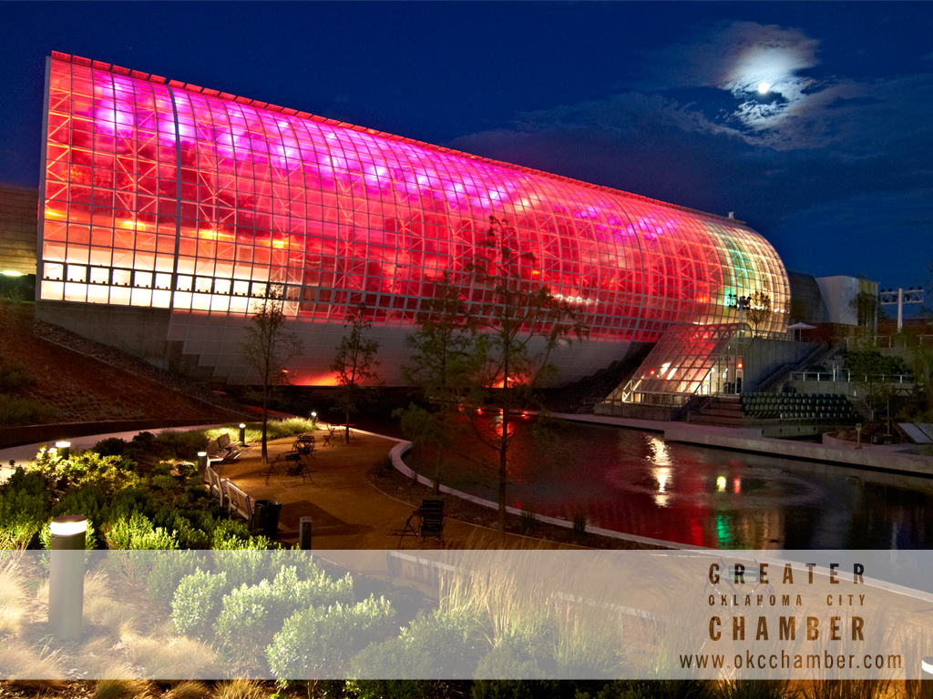 Myriad Botanical Gardens Night - HD Wallpaper 