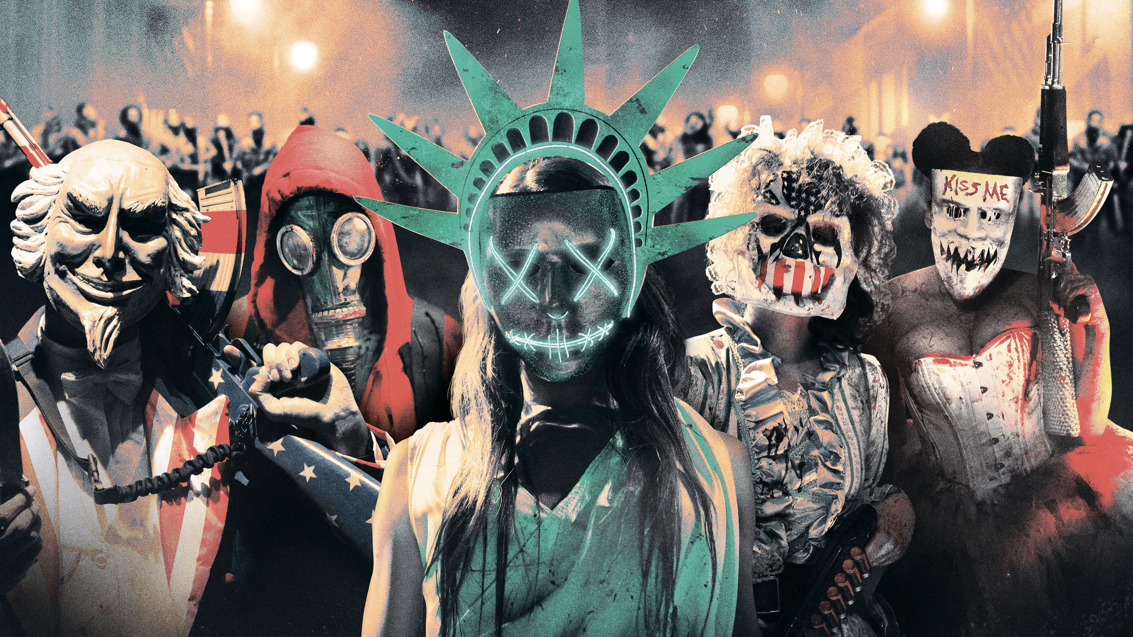 Purge Election Year Masks - HD Wallpaper 