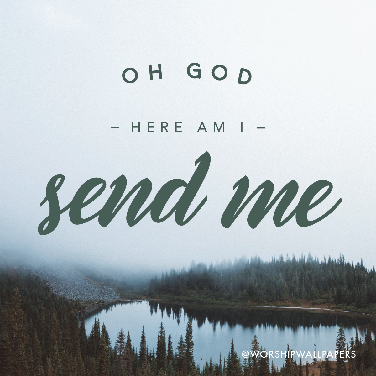 Here Am I Send Me Text - HD Wallpaper 