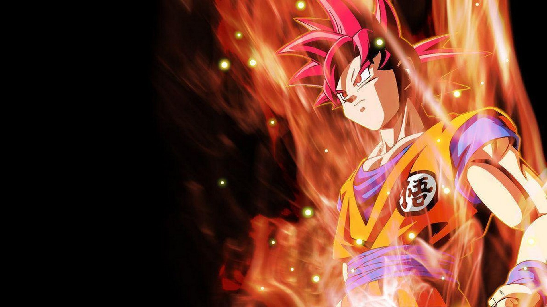 Wallpapers Goku Super Saiyan God With Image Resolution - Goku Super Saiyan God - HD Wallpaper 