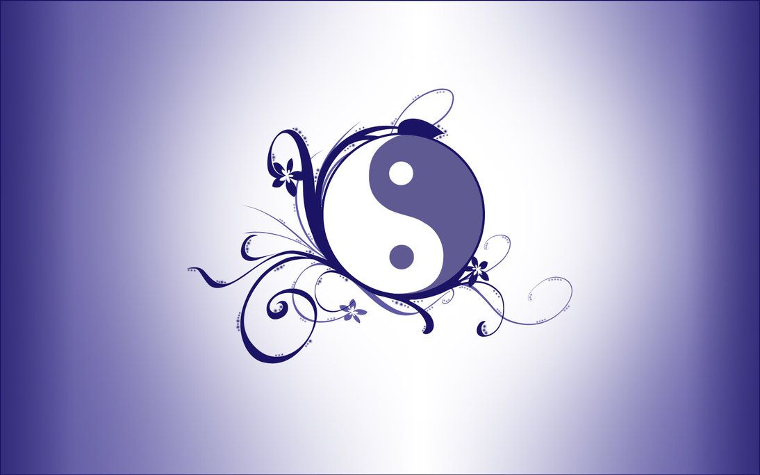 Yin And Yang Beautiful Background - HD Wallpaper 