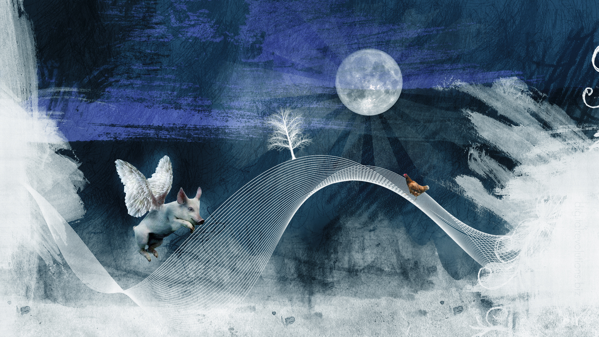 Abstract Surreal Digital Desktop Background 1920x1080 Wallpaper Teahub Io
