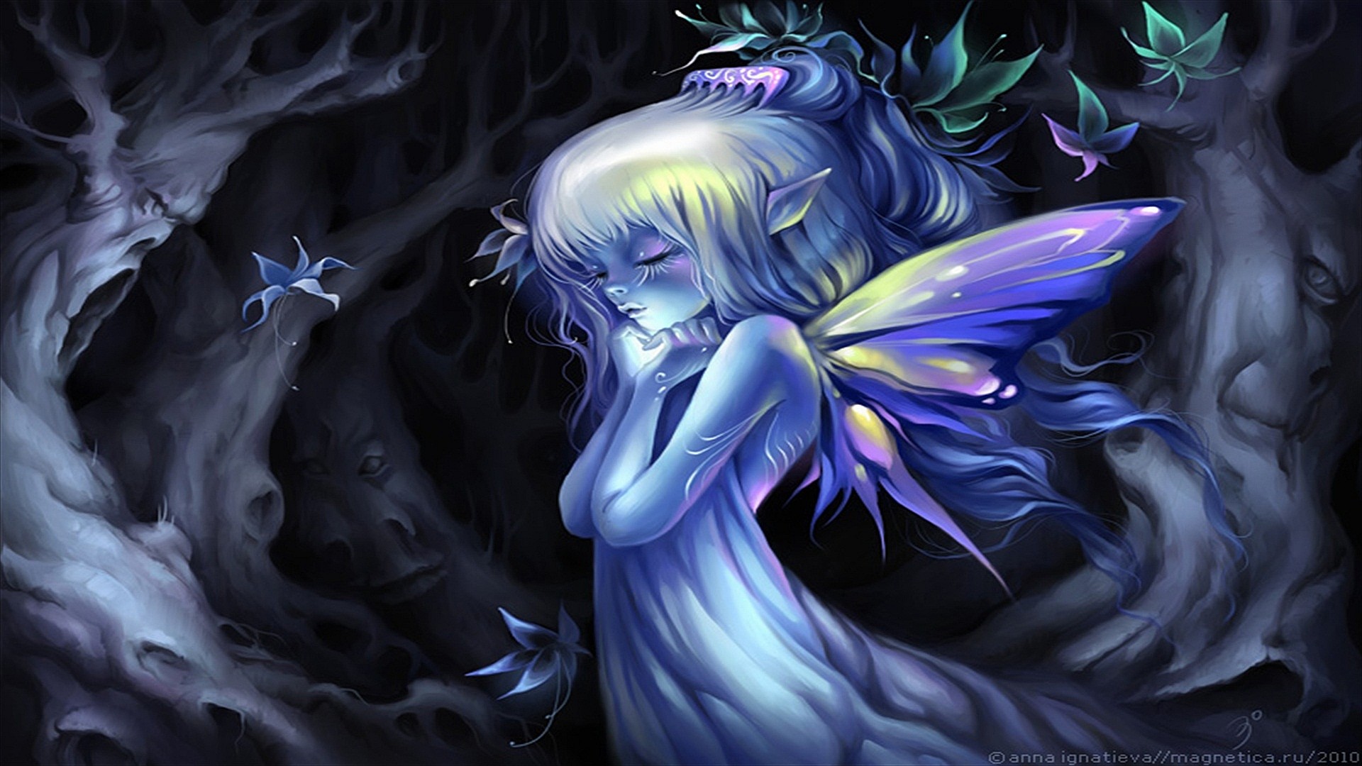 Gothic Fairy Screensavers - Gothic Fairy - HD Wallpaper 