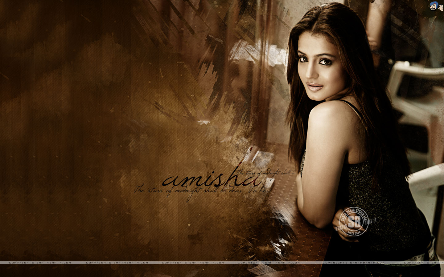 Ameesha Patel Hd Wallpeper - HD Wallpaper 