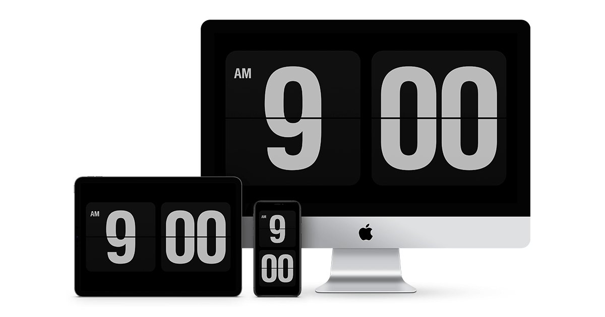 Mac Screensaver Clock - HD Wallpaper 