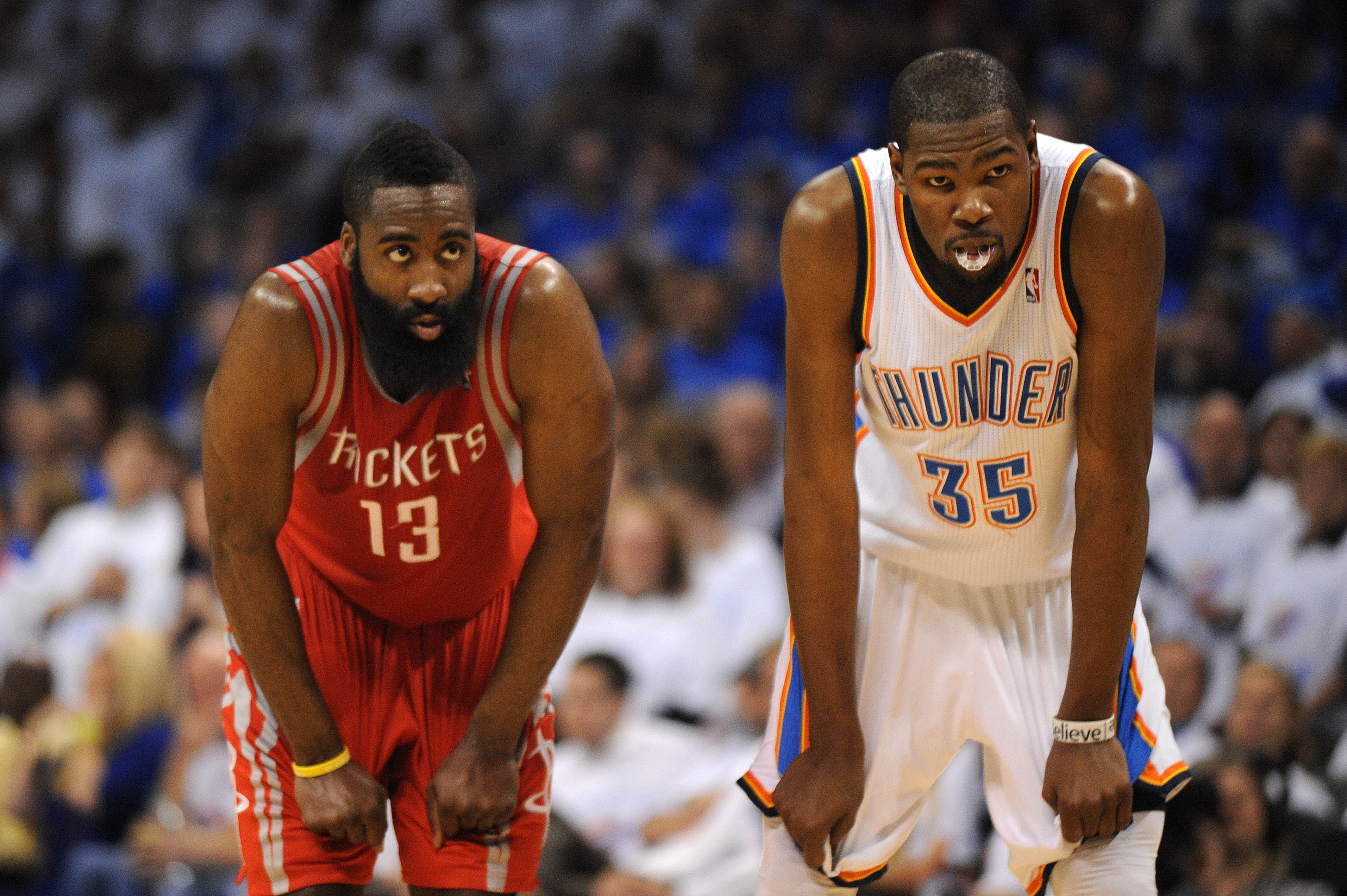 Kevin Durant James Harden Okc - HD Wallpaper 