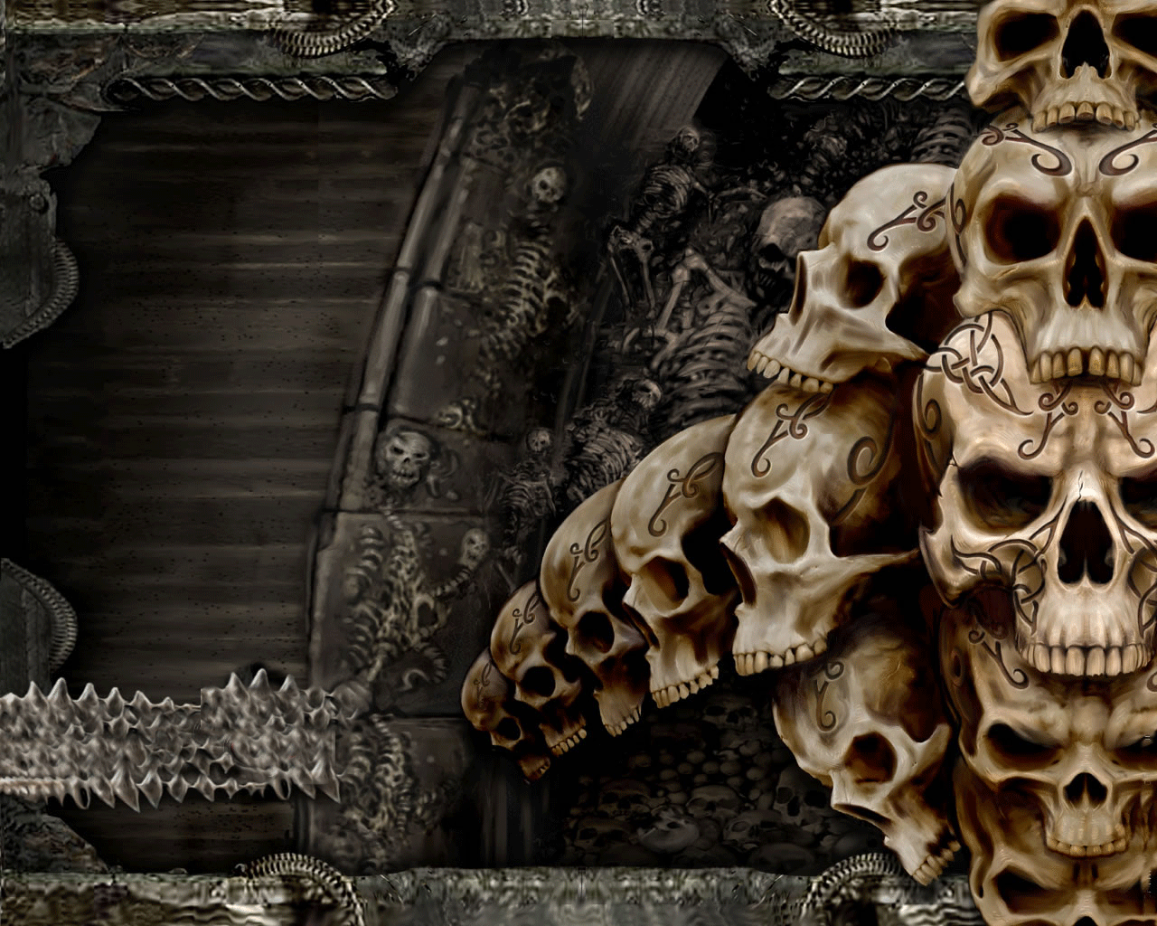 Skull Wallpaper For Android - HD Wallpaper 
