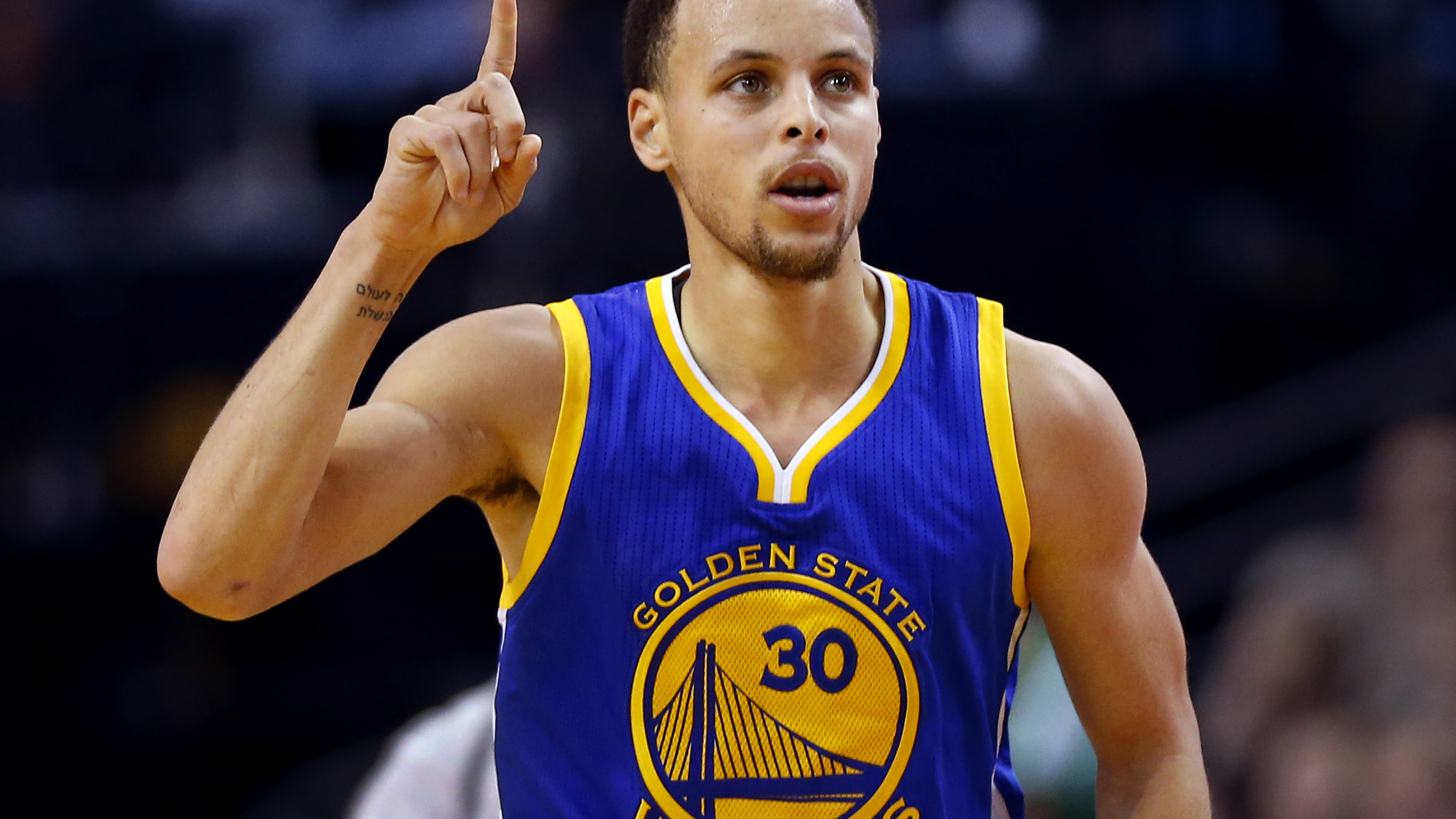 Steph Curry Finger Up - HD Wallpaper 