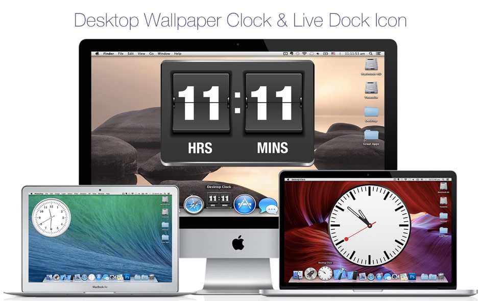 Free Mac Clock App - HD Wallpaper 
