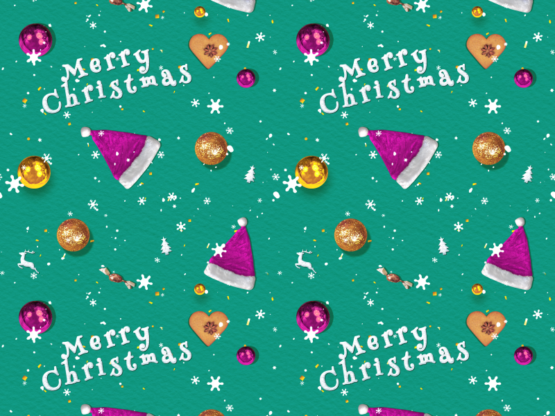 Happy Christmas Wallpaper Seamless - Illustration - HD Wallpaper 