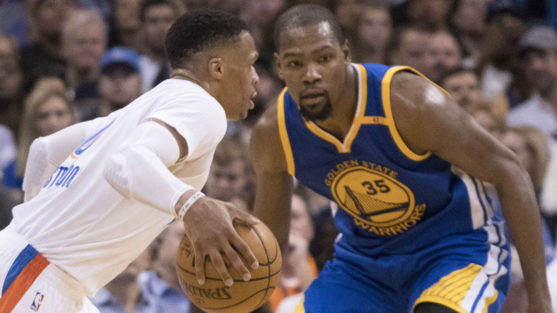 Westbrook Russell Durant Kevin 021217 Getty Ftr - Kevin Durant - HD Wallpaper 
