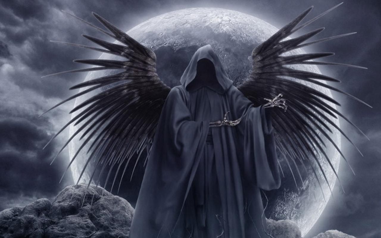 Free Gothic Wallpapers Wallpaper - Grim Reaper Wings - HD Wallpaper 