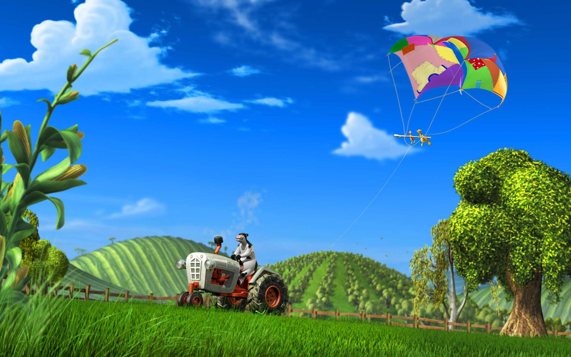 Back At The Barnyard Background - HD Wallpaper 