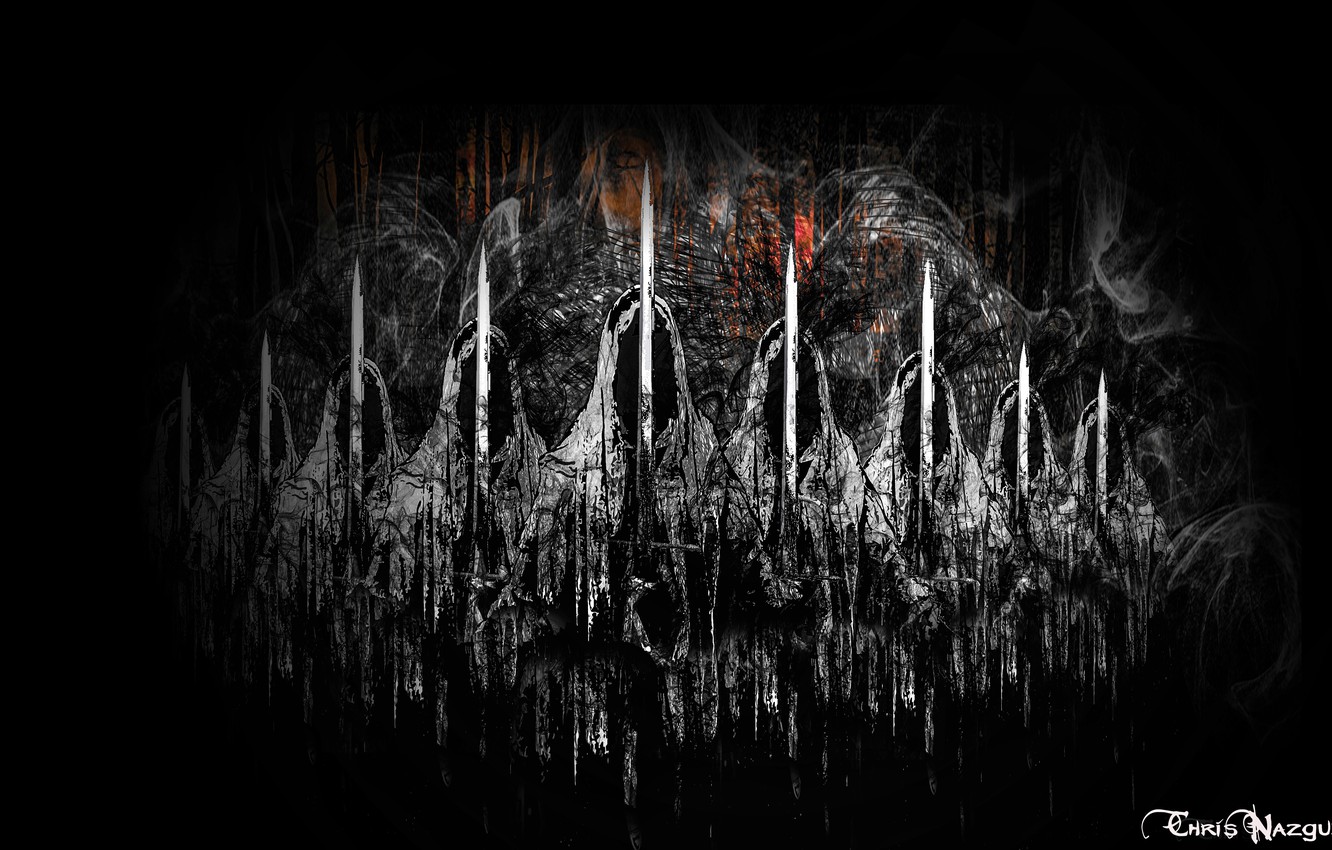 Photo Wallpaper The Lord Of The Rings, Ghosts, The - Nazguls - HD Wallpaper 