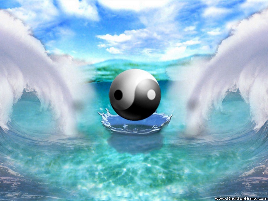 Yin Yang Symbol - Yin Yang Wallpaper 3d - HD Wallpaper 