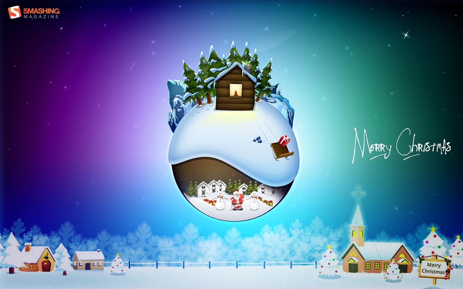 Merry Christmas Hd 3d - HD Wallpaper 