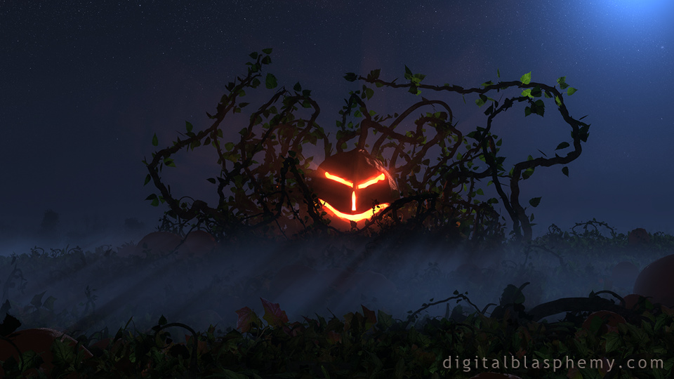 Digital Blasphemy Halloween - HD Wallpaper 