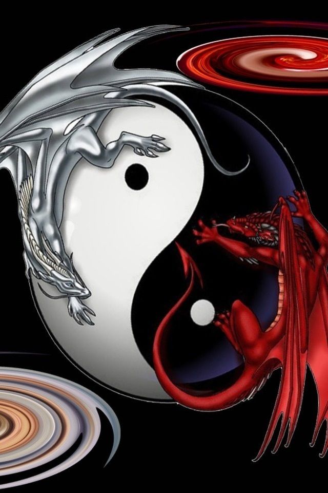 Yin Yang Evil Good - HD Wallpaper 