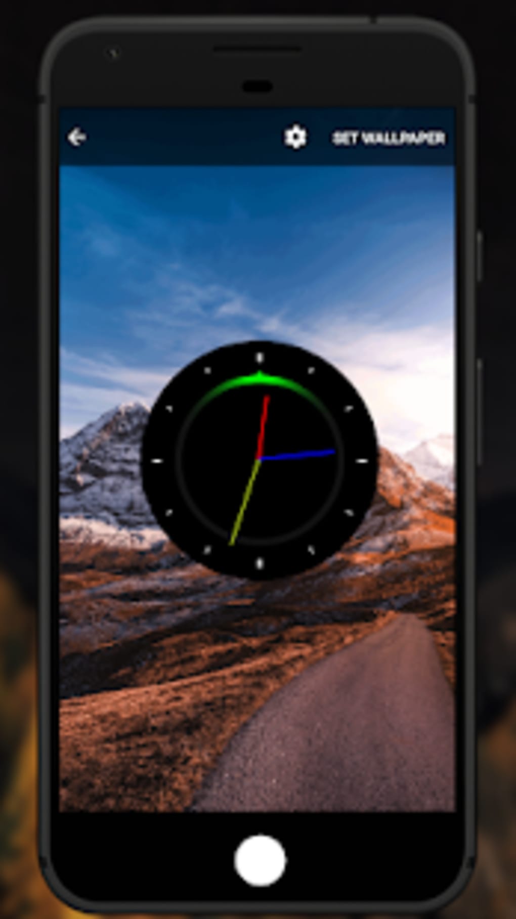 Analog Night Clock Live Wallpaper - Android - HD Wallpaper 