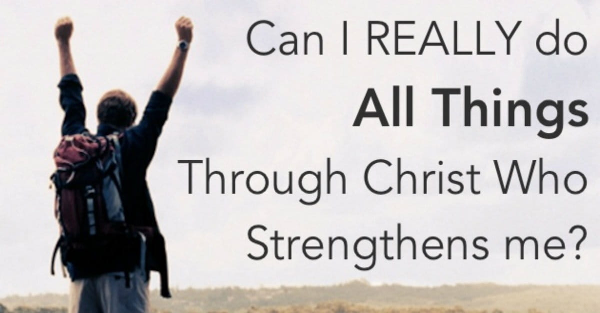 Can Do All Things Through Christ - HD Wallpaper 