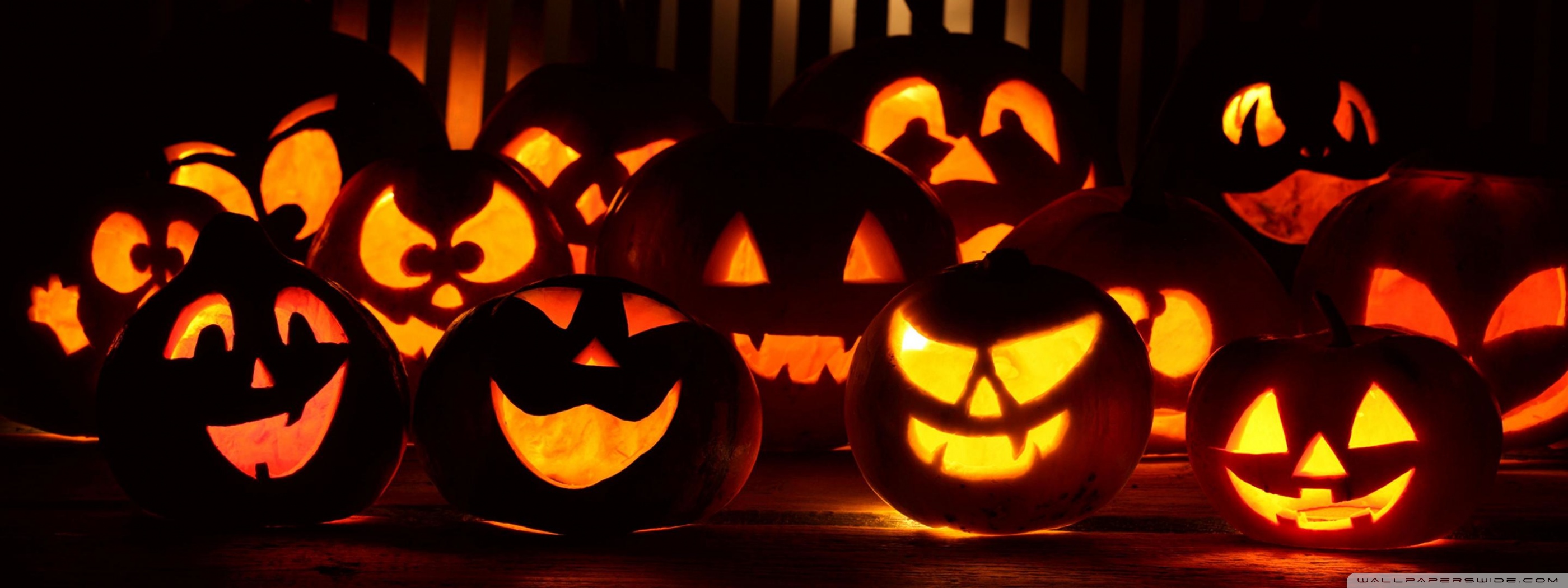 Halloween Wallpaper Dual Screen - HD Wallpaper 