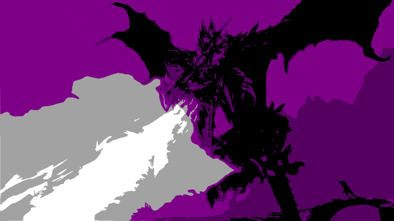 Alduin The Cake Eater - Asexual Computer Background - HD Wallpaper 