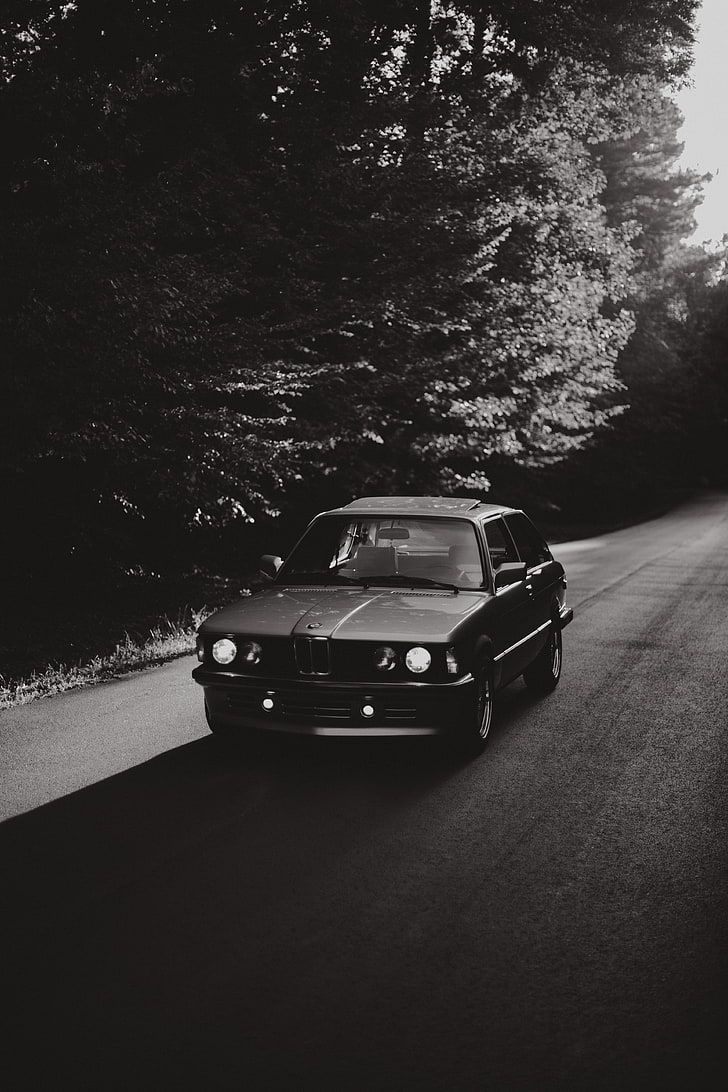 Bmw, Car, Bw, Road, Mode Of Transportation, Motor Vehicle, - Iphone Wallpaper Bmw E30 Black - HD Wallpaper 