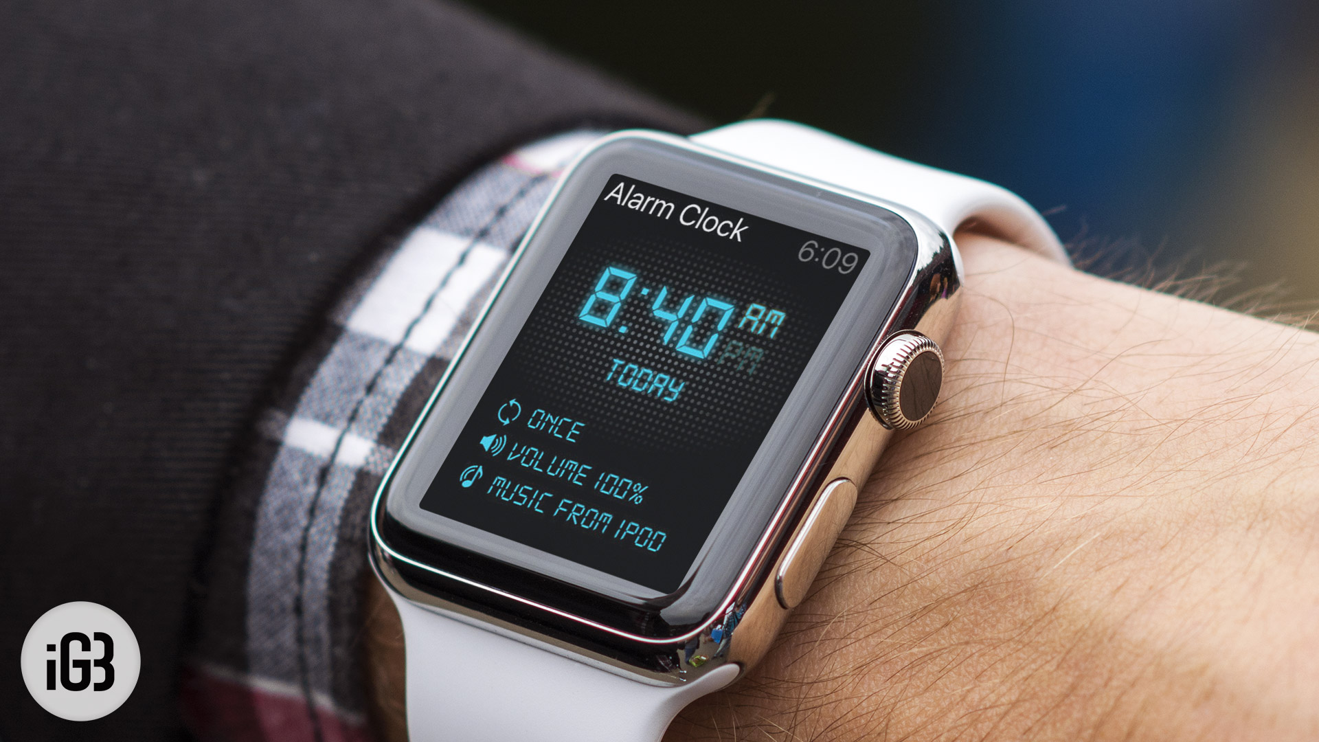 Digital Clock For Apple Watch - HD Wallpaper 