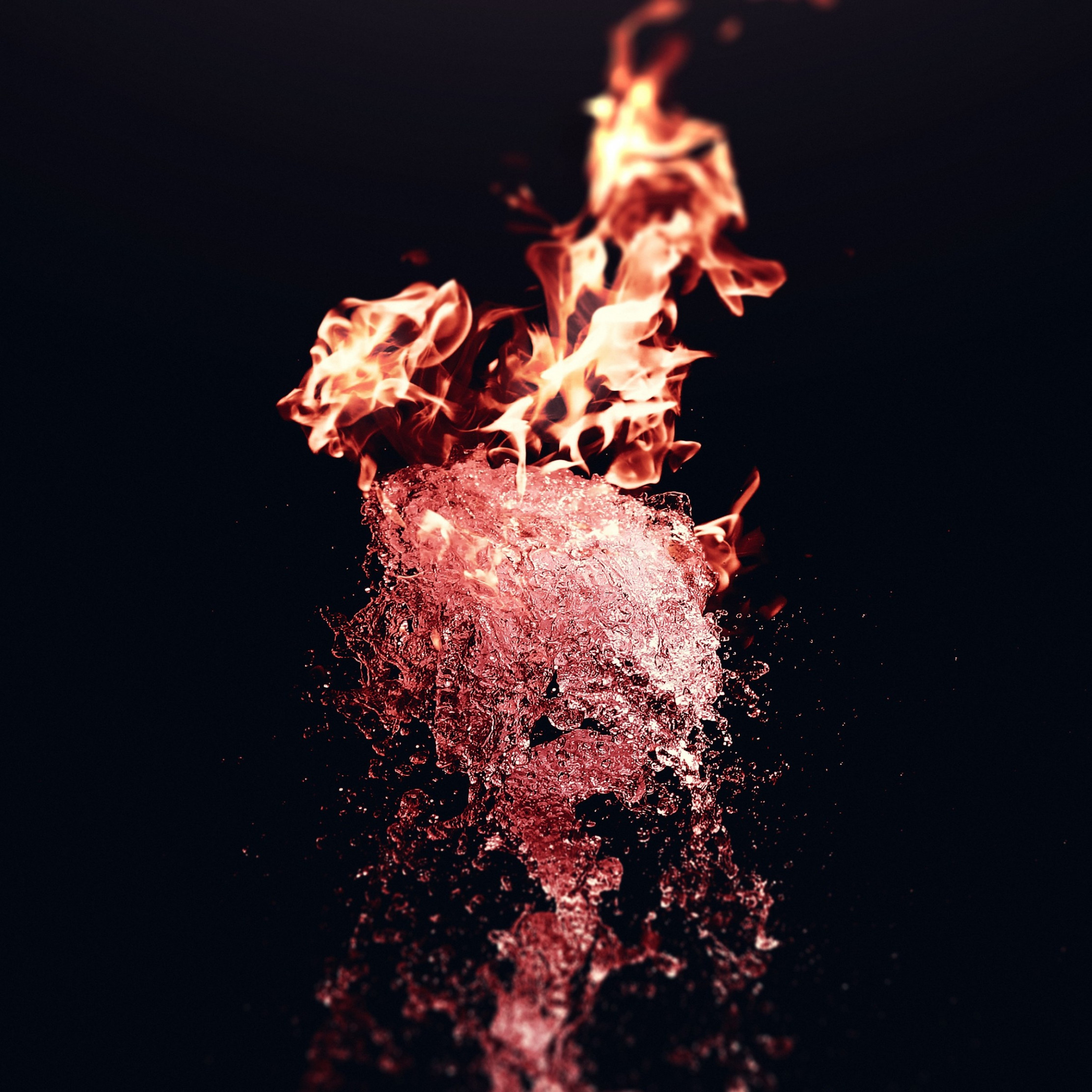Fire Vs Water Wallpaper - Fire Water - HD Wallpaper 