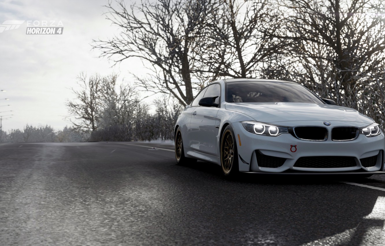Photo Wallpaper Track, Winter, Bmw M4, Forza Horizon - Forza Horizon 4 Bmw - HD Wallpaper 