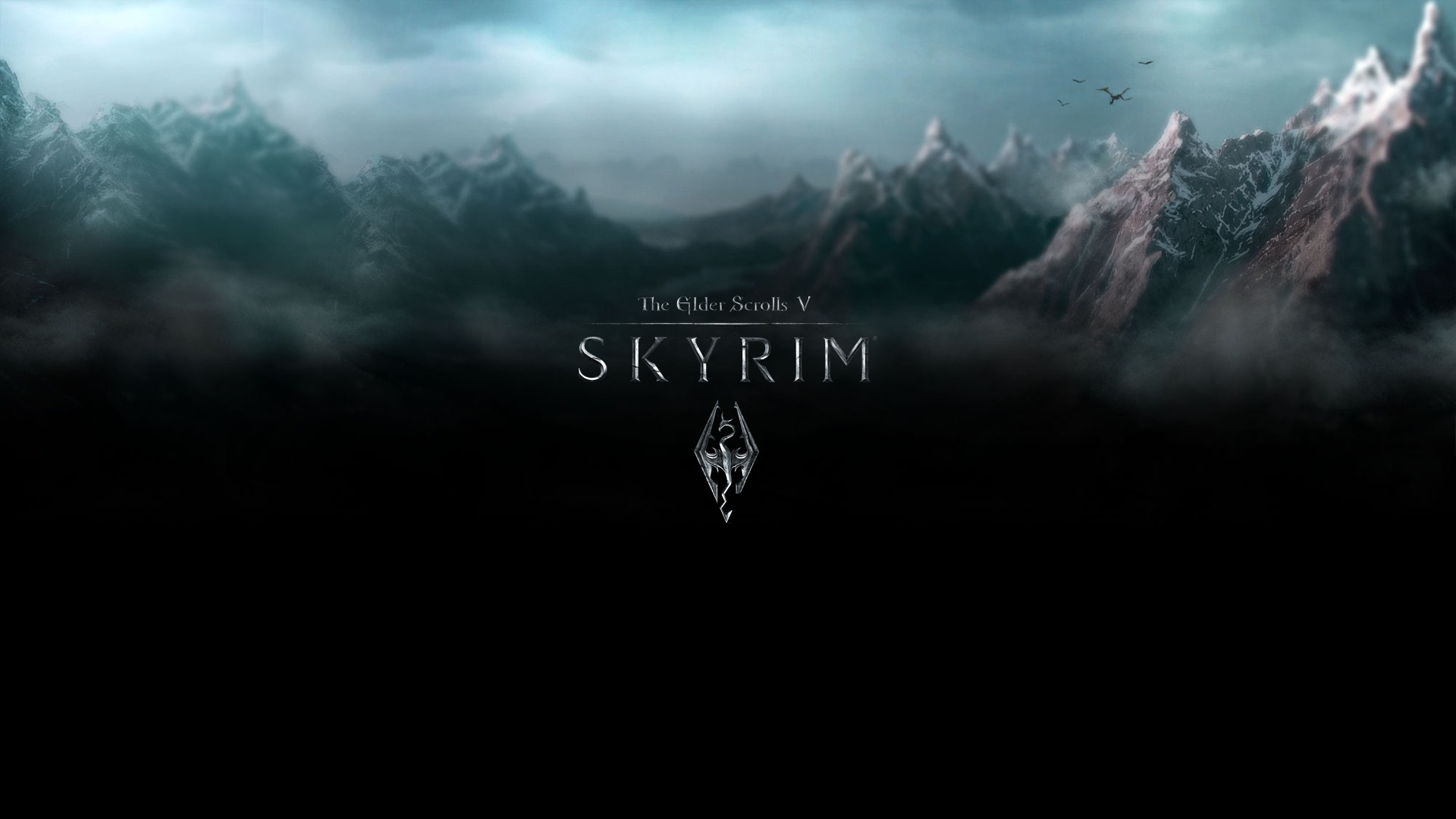 Wallpaper The Elder Scrolls V - Elder Scrolls V Skyrim Logo - HD Wallpaper 