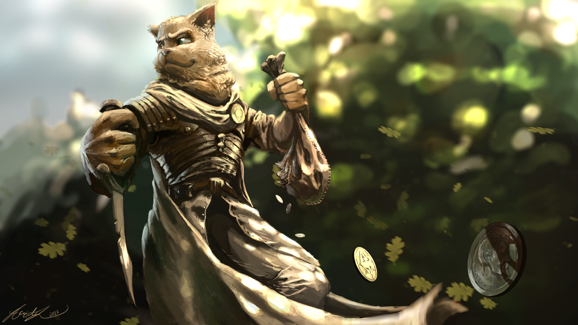 Khajiit Thief Art - HD Wallpaper 