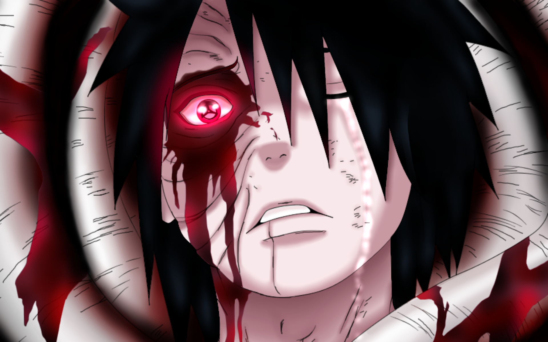 Uchiha Obito, Red Eyes, Manga, Sharingan, Naruto, Obito - Obito Uchiha Imagens 3d - HD Wallpaper 