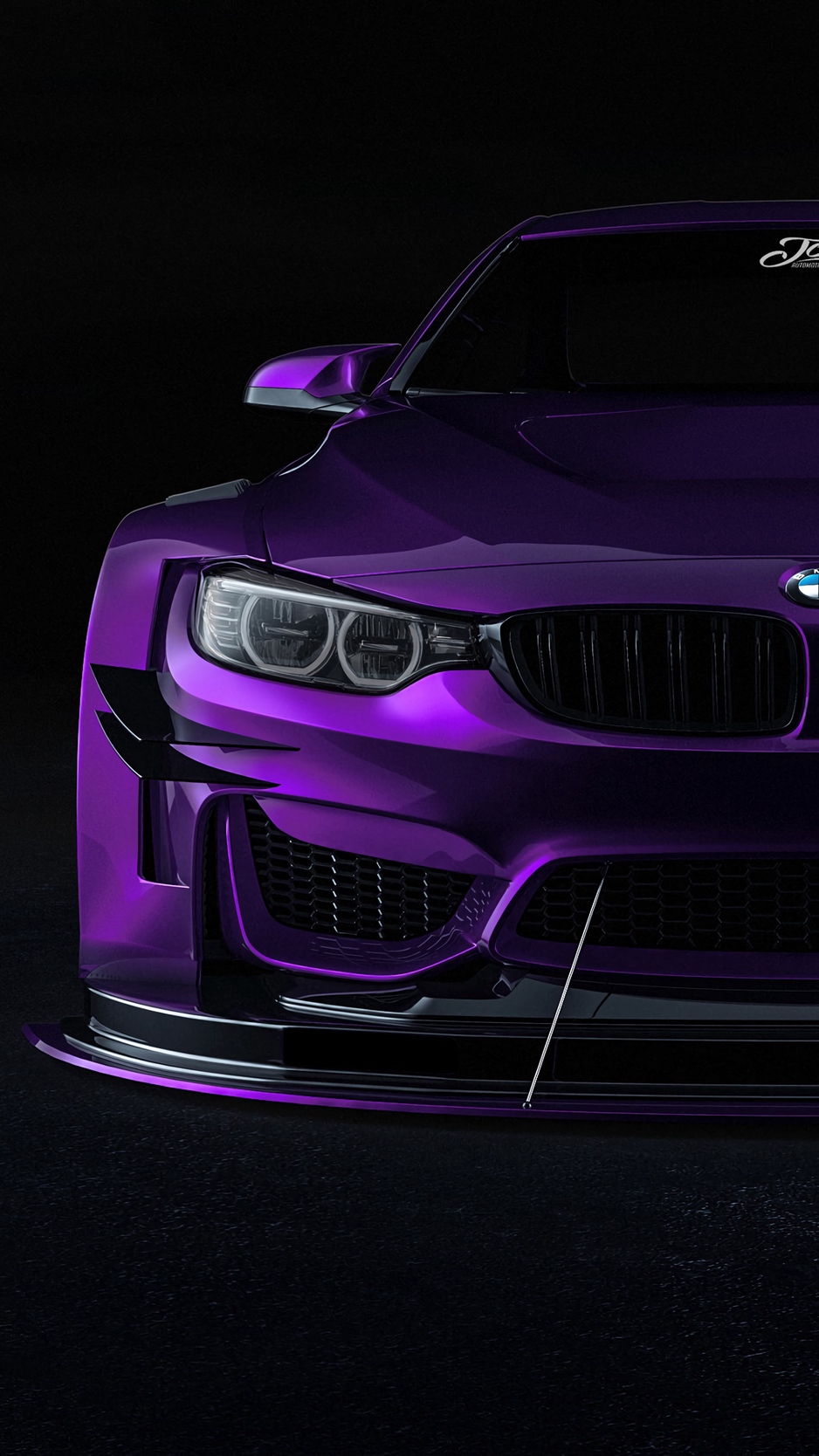 Wallpaper Bmw, Car, Sportscar, Purple, Front View - Bmw Desktop - HD Wallpaper 