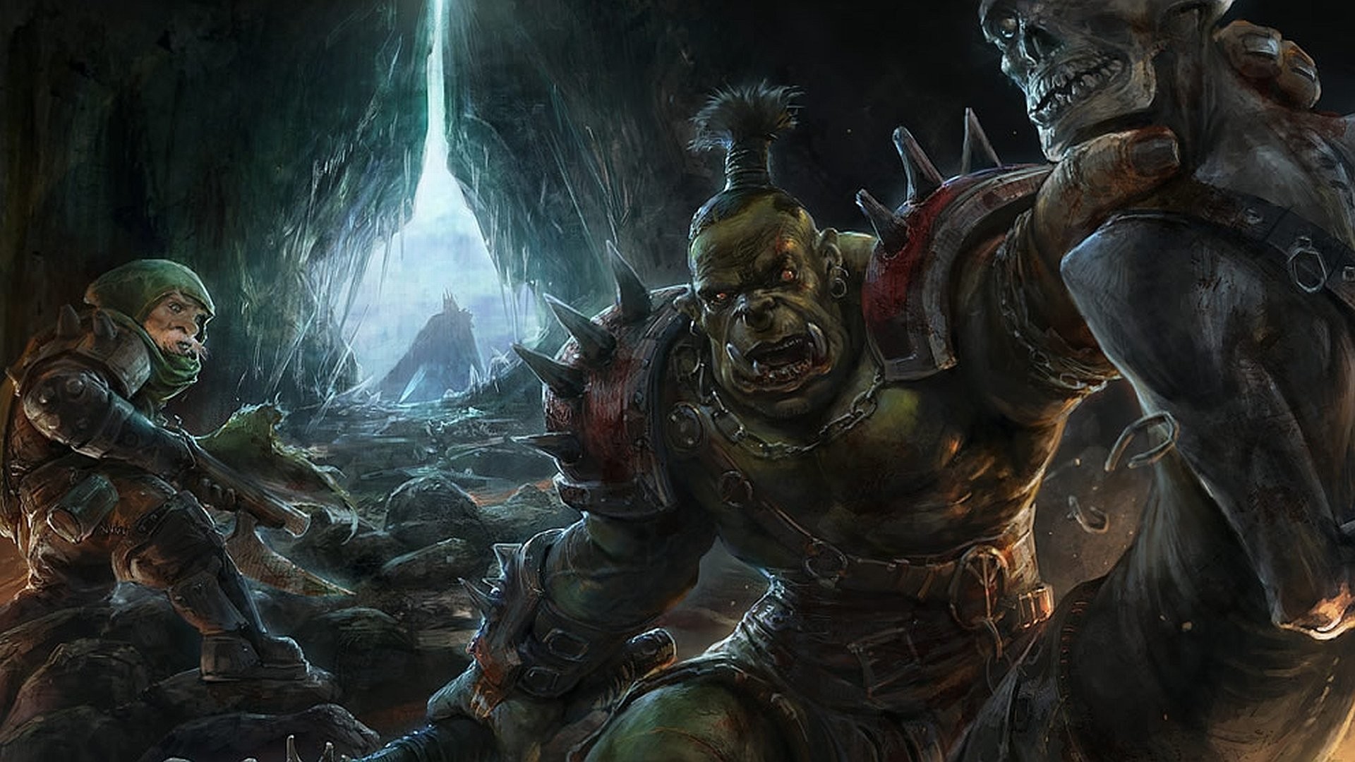 1920x1080, Wallpapers Id - World Of Warcraft Orc Art - HD Wallpaper 