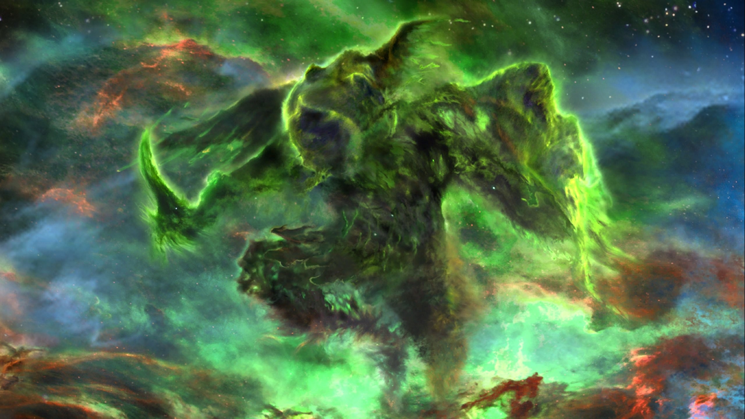 Online, Fighting, Free Artworks, Hd Desktop Wallpapers, - Skyrim Nebula - HD Wallpaper 
