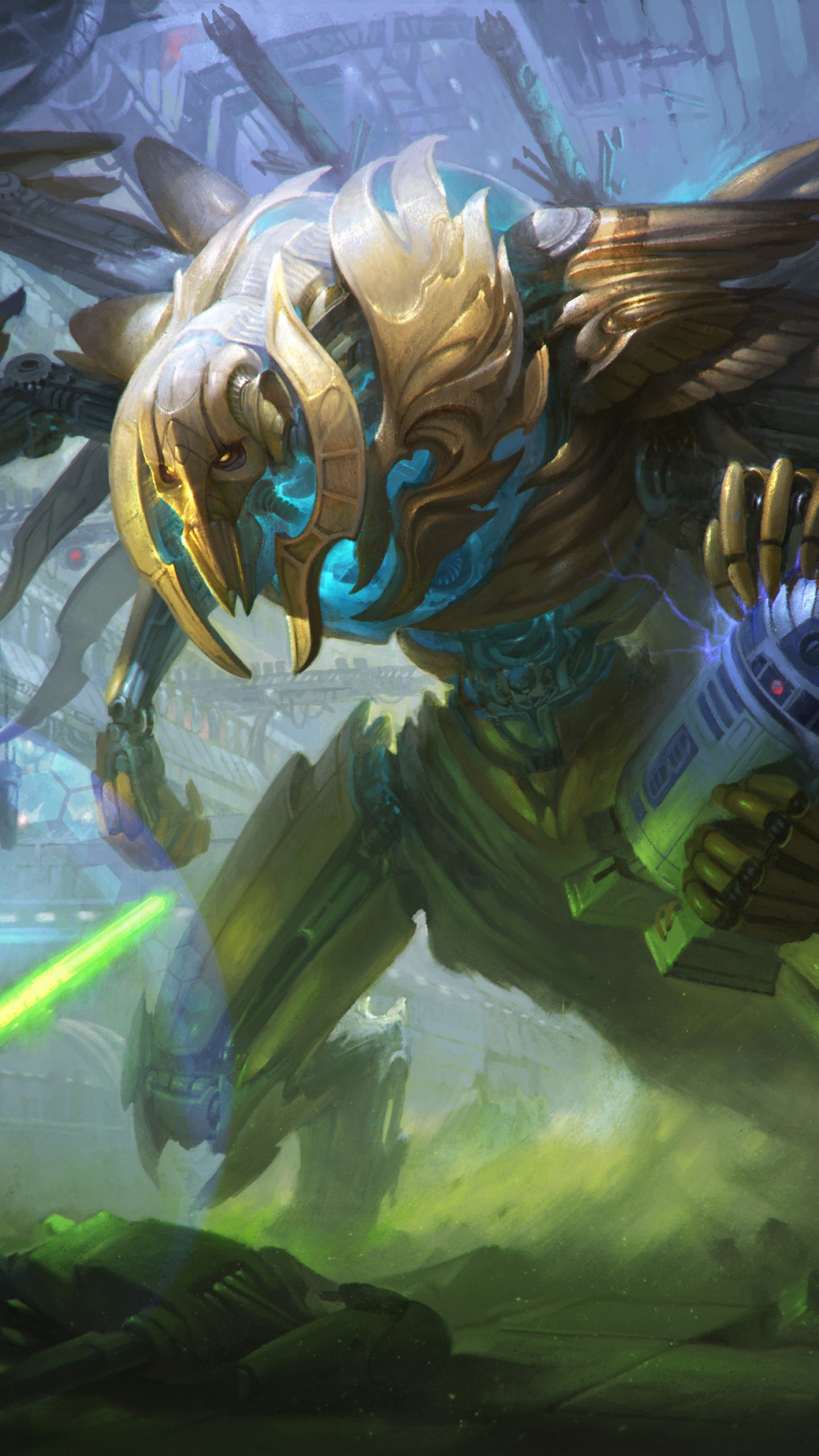 Star Wars Grievous Fanart - HD Wallpaper 