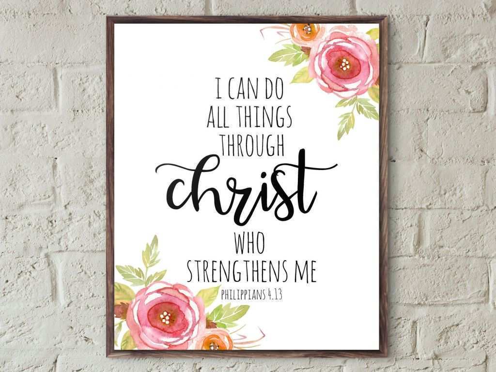 Christian Wall Art Canvas Best Of I Can Do All Things - Garden Roses - HD Wallpaper 