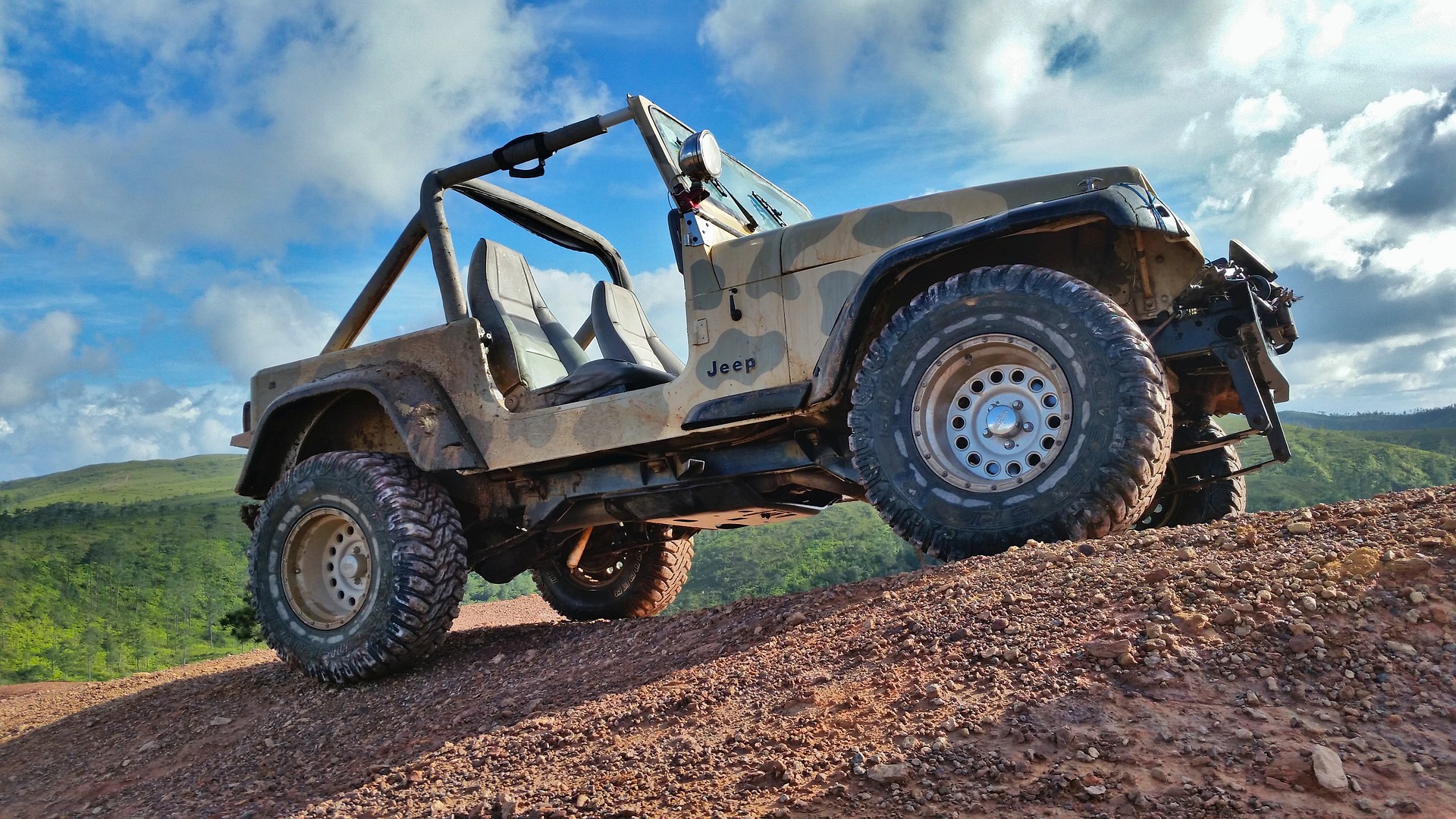 Jeep With No Doors - HD Wallpaper 