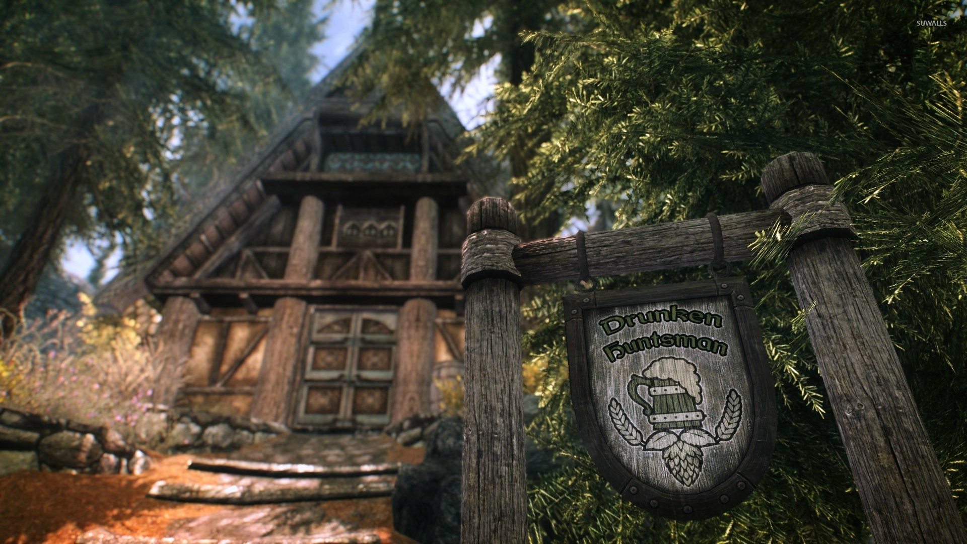 Whiterun The Drunken Huntsman - HD Wallpaper 