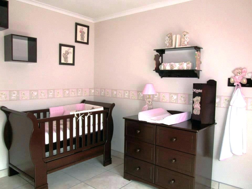 baby girl nursery ideas with dark furniture