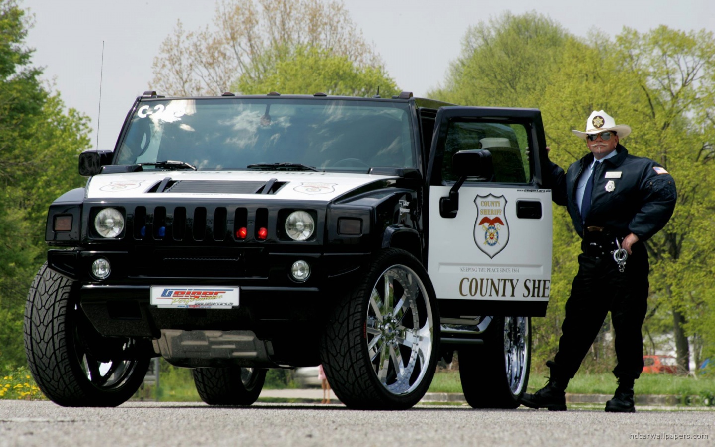 Hummer Police Car - HD Wallpaper 