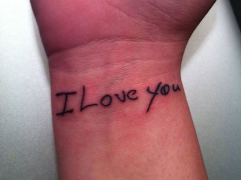 Tattoo I Love You - HD Wallpaper 