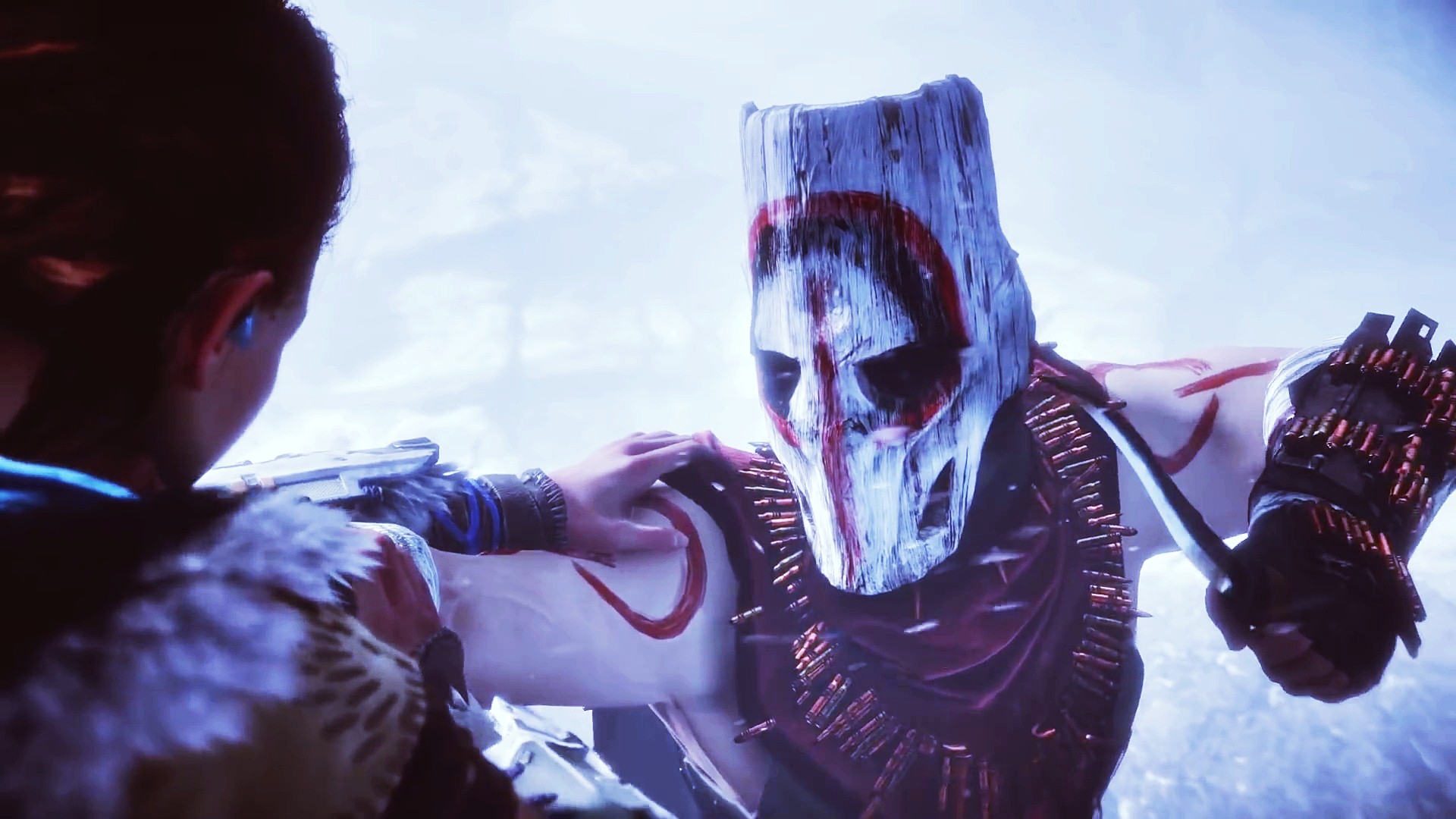 Horizon Zero Dawn Mask Man Wallpaper - Horizon Zero Dawn Mask - HD Wallpaper 